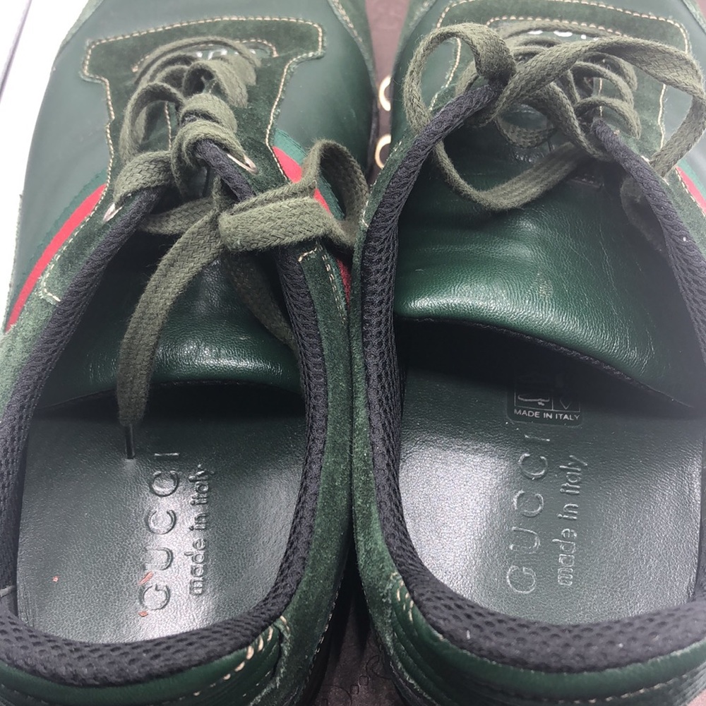 Gucci Verde Softy Tec Cirano Sneakers Men’s Gucci 7.5 US 8 Shoes - Picture 5 of 16